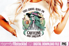 This ghoul runs on Halloween PNG Product Image 2