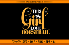 This Girl Loves Horseball SVG Design Product Image 1