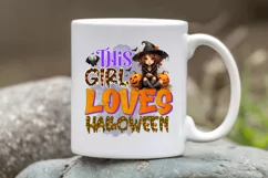 This girl loves halloween Sublimation PNG Product Image 3