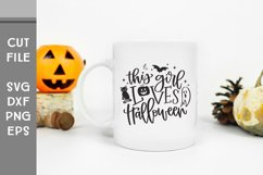 This Girl Loves Halloween, Hand Lettered Halloween SVG Product Image 2