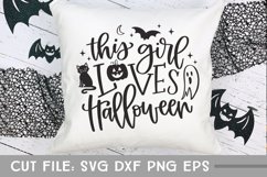 This Girl Loves Halloween, Hand Lettered Halloween SVG Product Image 4