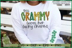 This Grammy Loves Her Lucky Charms on Sleeve SVG File Product Image 1