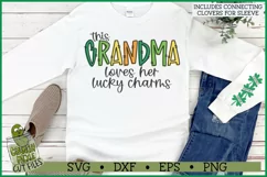 This Grandma Loves Her Lucky Charms on Sleeve SVG File Product Image 1
