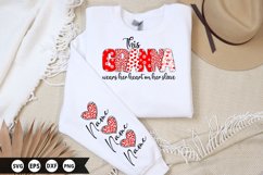 This Granna wears her heart - Sleeve Design, T-Shirt Design Product Image 1
