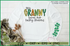 This Granny Loves Her Lucky Charms on Sleeve SVG File Product Image 1