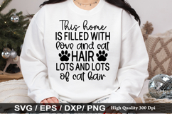 Christmas Cat SVG Design - Christmas T-shirt Design Product Image 3