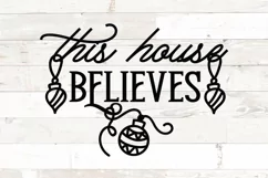 This house believes svg | Christmas svg sign Product Image 2