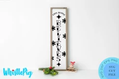 This House Believes Svg Christmas Porch Sign Svg Christmas Product Image 1