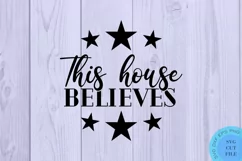 This House Believes Svg Christmas Ornament Svg Christmas Svg Product Image 2