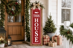 Christmas Porch Sign SVG Bundle 18 Vertical Designs Product Image 15