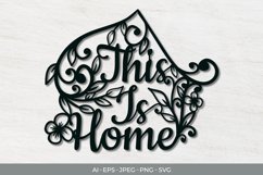 This is Home Papercut SVG Product Image 1