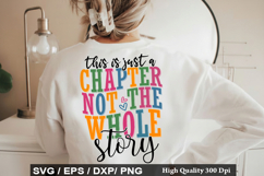 Motivational SVG Design -This is Just a Chapter Not the Whol Product Image 3