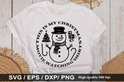 This is my christmas movie watching - Christmas SVG Design Product Image 1
