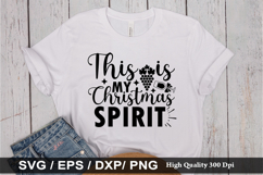 This is My Christmas Spirit SVG - Christmas Wine Design Product Image 1