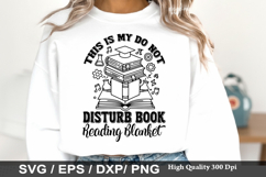 This Is My do not disturb Book - Reading Books SVG Design Product Image 1