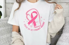 This Is My Fight Shirt SVG,Breast Cancer Survivor Quotes SVG Product Image 3