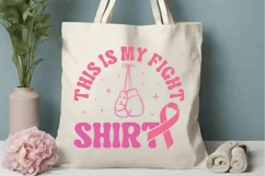 This Is My Fight Shirt SVG, Breast Cancer SVG Design Product Image 3