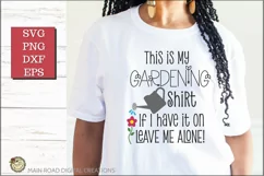 gardening svg on a shirt worn by a woman