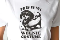 This Is My Weenie Costume SVG PNG | Funny Dachshund Cut File Product Image 3