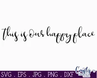 This Is Our Happy Place Farmhouse Home Sign Svg Product Image 2