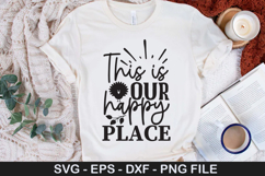 This is our happy place SVG - Thanksgiving Design Product Image 1