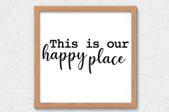 This is our happy place SVG, Farm House Sign SVG Product Image 1