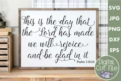 This Is The Day The Lord Made Christian Farmhouse Sign SVG Product Image 1