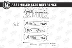 Family Birthday Tracker Board Laser Cut | Wall Decor | CNC Product Image 2