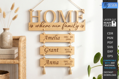 Family Birthday Tracker Board Laser Cut | Wall Decor | CNC Product Image 1