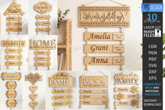 Family Birthday Tracker Boards Laser Cut Bundle | Wall Decor Product Image 1