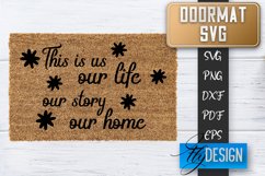 Doormat SVG Design | Welcom Home SVG | Home Decor SVG v.1 Product Image 1