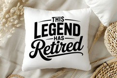 This Legend Has Retired SVG, Retirement SVG Product Image 5