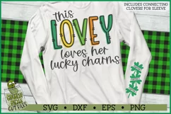 This Lovey Loves Her Lucky Charms on Sleeve SVG File Product Image 1