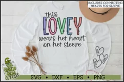 This Lovey Wears Her Heart on Her Sleeve SVG File Product Image 1