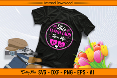 This Lunch Lady Loves Her Kids Heart Circle SVG Product Image 2