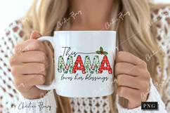 This Mama Loves Her Blessings PNG | Christmas PNG Product Image 2