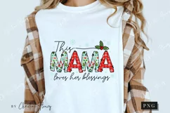 This Mama Loves Her Blessings PNG | Christmas PNG Product Image 3