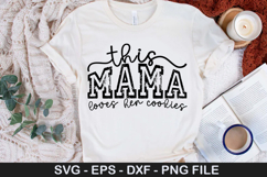 This Mama Loves Her Cookies - Christmas SVG Design Product Image 1