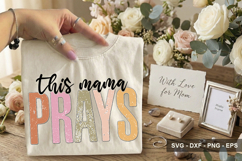 This Mama Prays - Mother's Day SVG Design Product Image 2