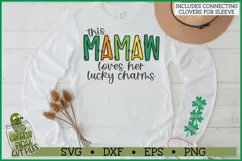 This Mamaw Loves Her Lucky Charms on Sleeve SVG File Product Image 1