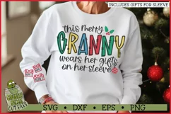This Merry Granny Wears Her Gifts on Her Sleeve SVG Product Image 1