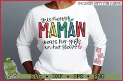 This Merry Mamaw Wears Her Gifts on Her Sleeve SVG Product Image 1