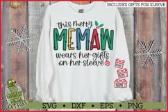 This Merry Memaw Wears Her Gifts on Her Sleeve SVG Product Image 1