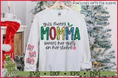 This Merry Momma Wears Her Gifts on Her Sleeve SVG Product Image 1