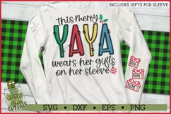 This Merry Yaya Wears Her Gifts on Her Sleeve SVG Product Image 1