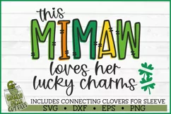 This Mimaw Loves Her Lucky Charms on Sleeve SVG File Product Image 2