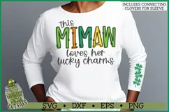 This Mimaw Loves Her Lucky Charms on Sleeve SVG File Product Image 1