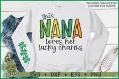 This Nana Loves Her Lucky Charms on Sleeve SVG File Product Image 1
