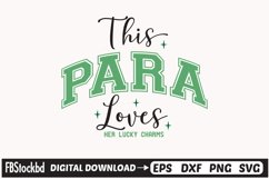 This Para Loves Her Lucky Charms SVG Cuts File Product Image 1
