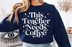 This Teacher Gives Me Coffee SVG PNG - Teacher Shirt Product Image 5